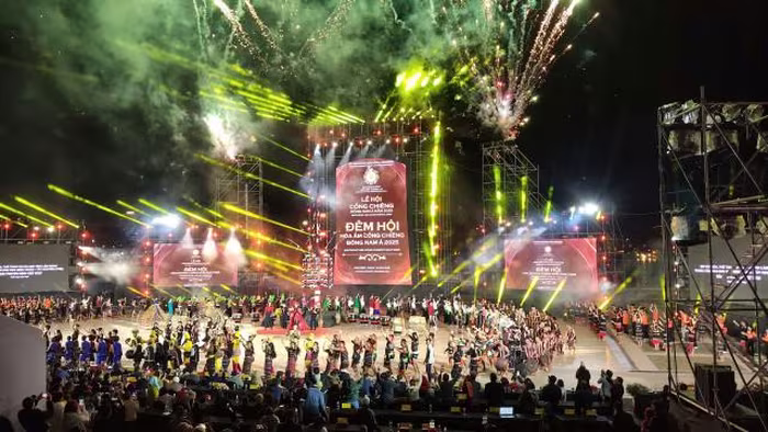 Lâm Đồng: Tổ chức Đêm hội hòa âm cồng chiêng Đông Nam Á 2025 đặc sắc nhất