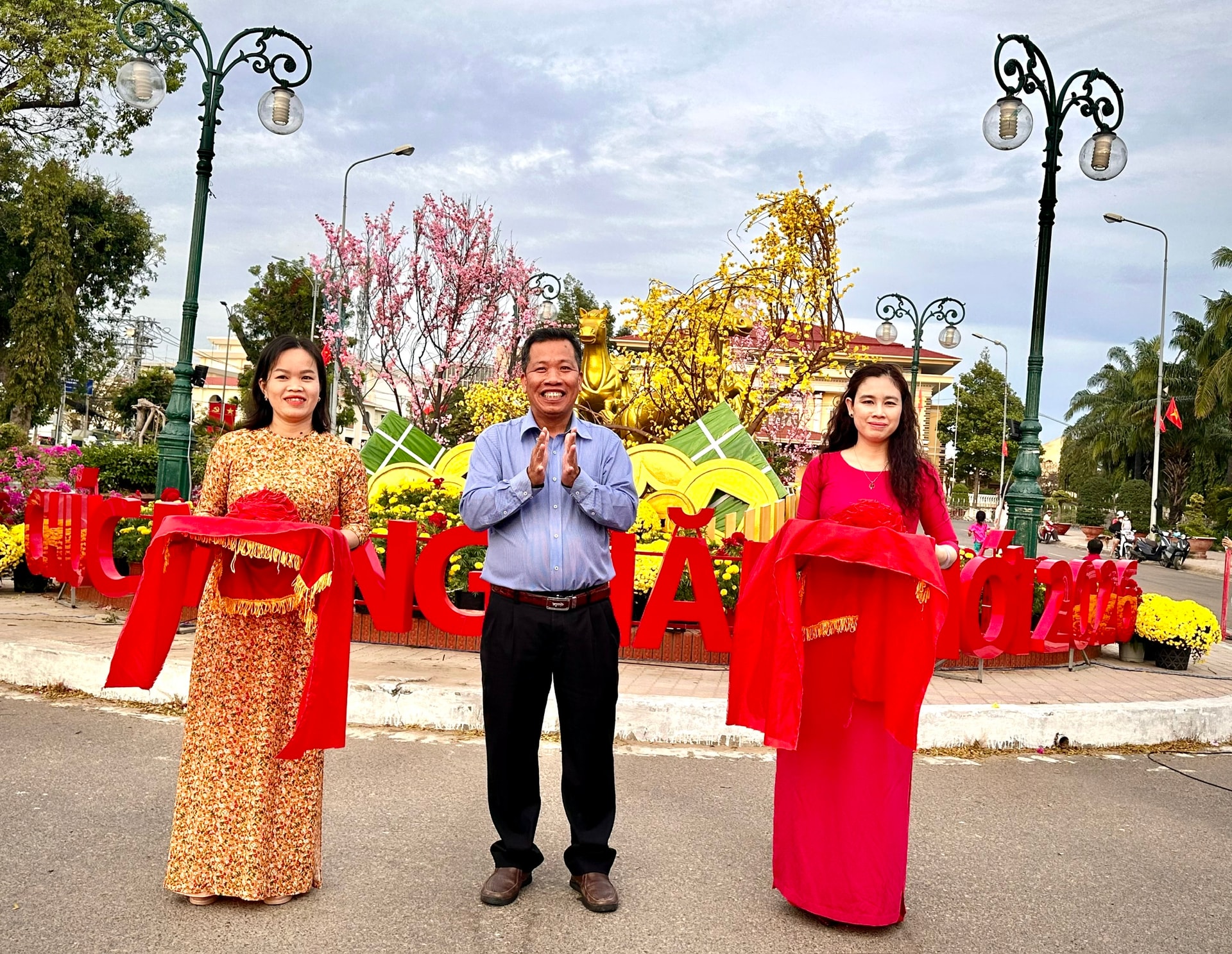 Khánh thành Đại cảnh hoa mừng Xuân năm 2026 tại phường Phan Thiết