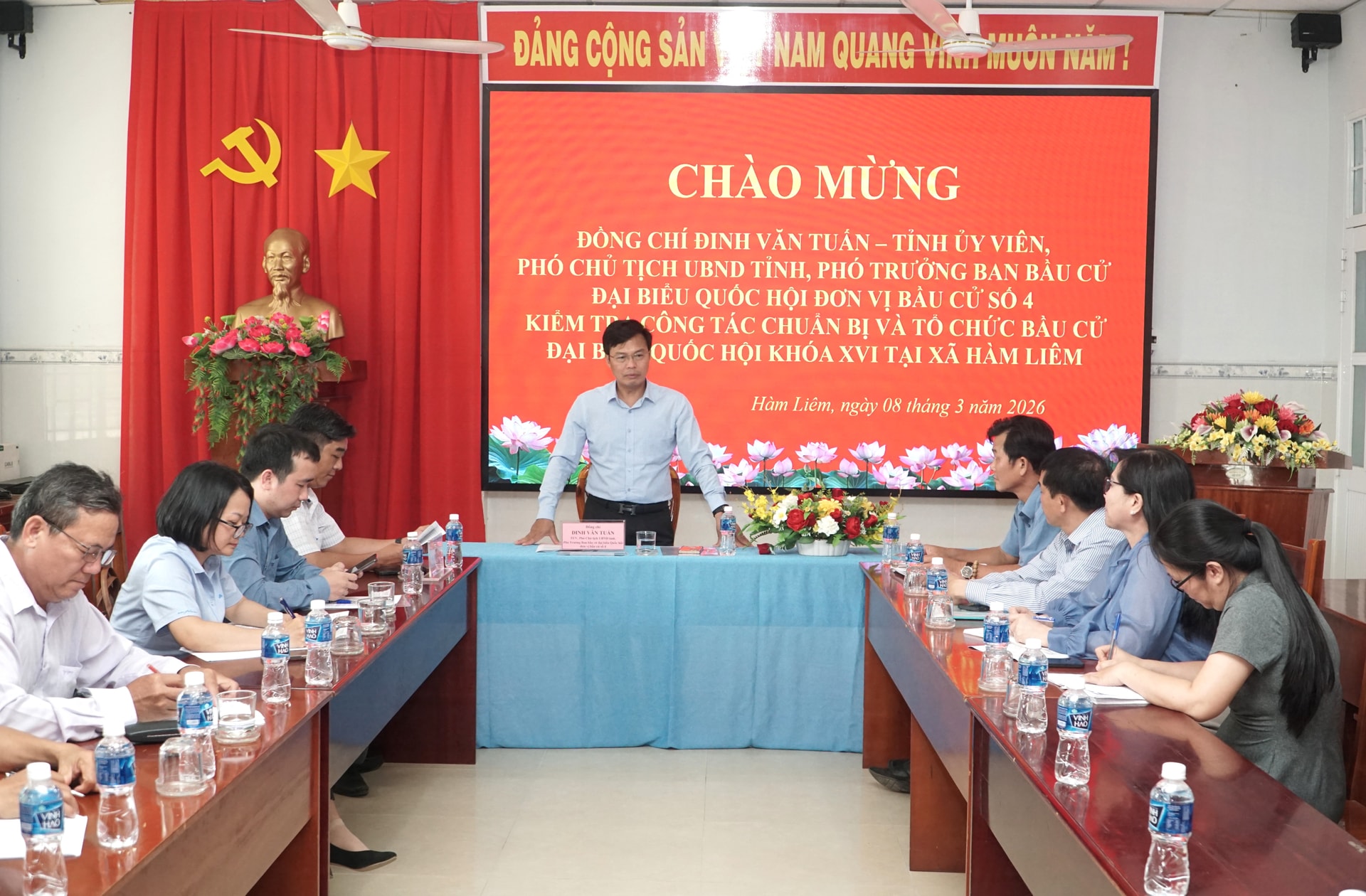 Phó Chủ tịch UBND tỉnh Lâm Đồng kiểm tra công tác chuẩn bị bầu cử