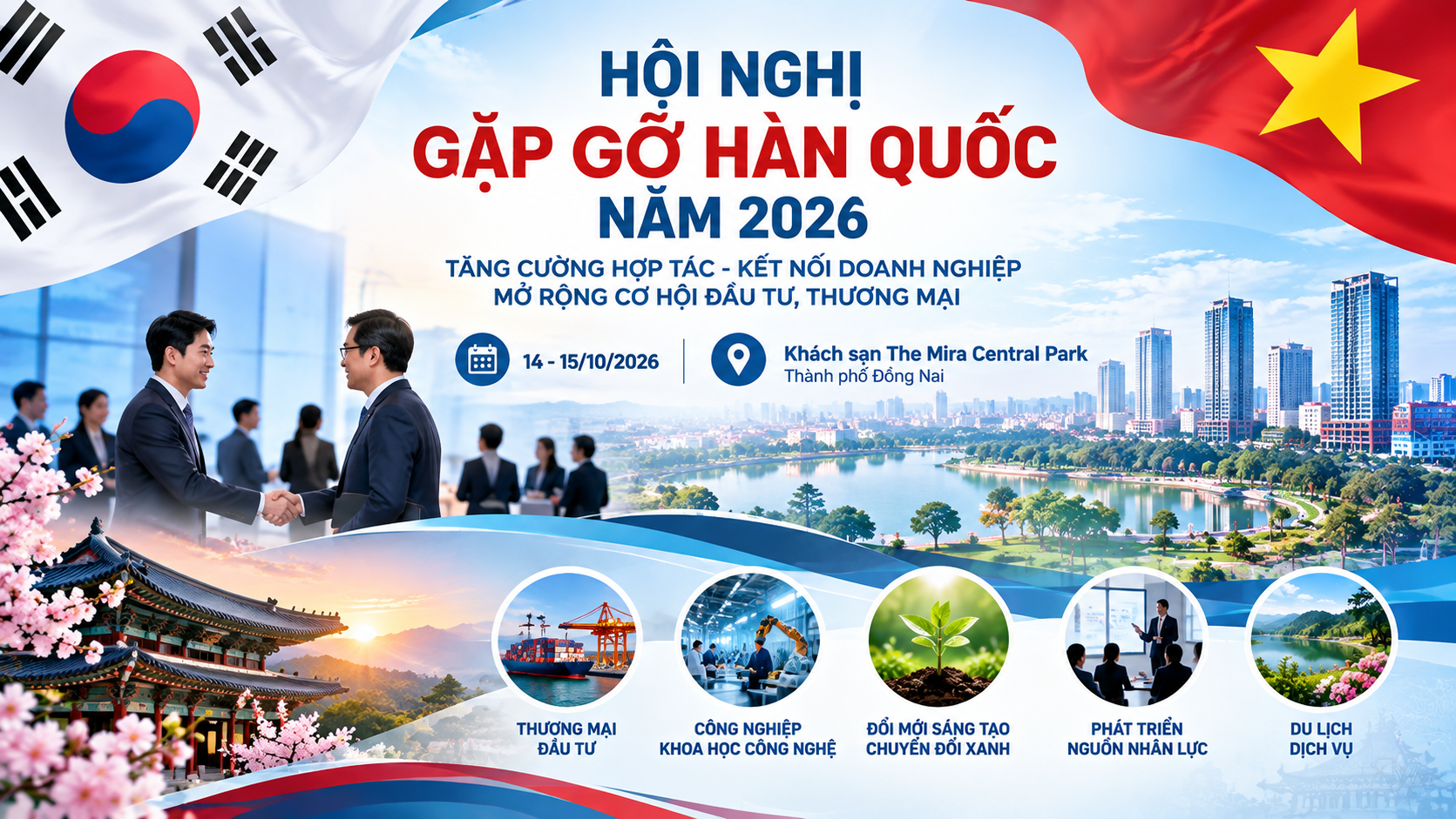 Mời doanh nghiệp Lâm Đồng tham dự Hội nghị Gặp gỡ Hàn Quốc năm 2026