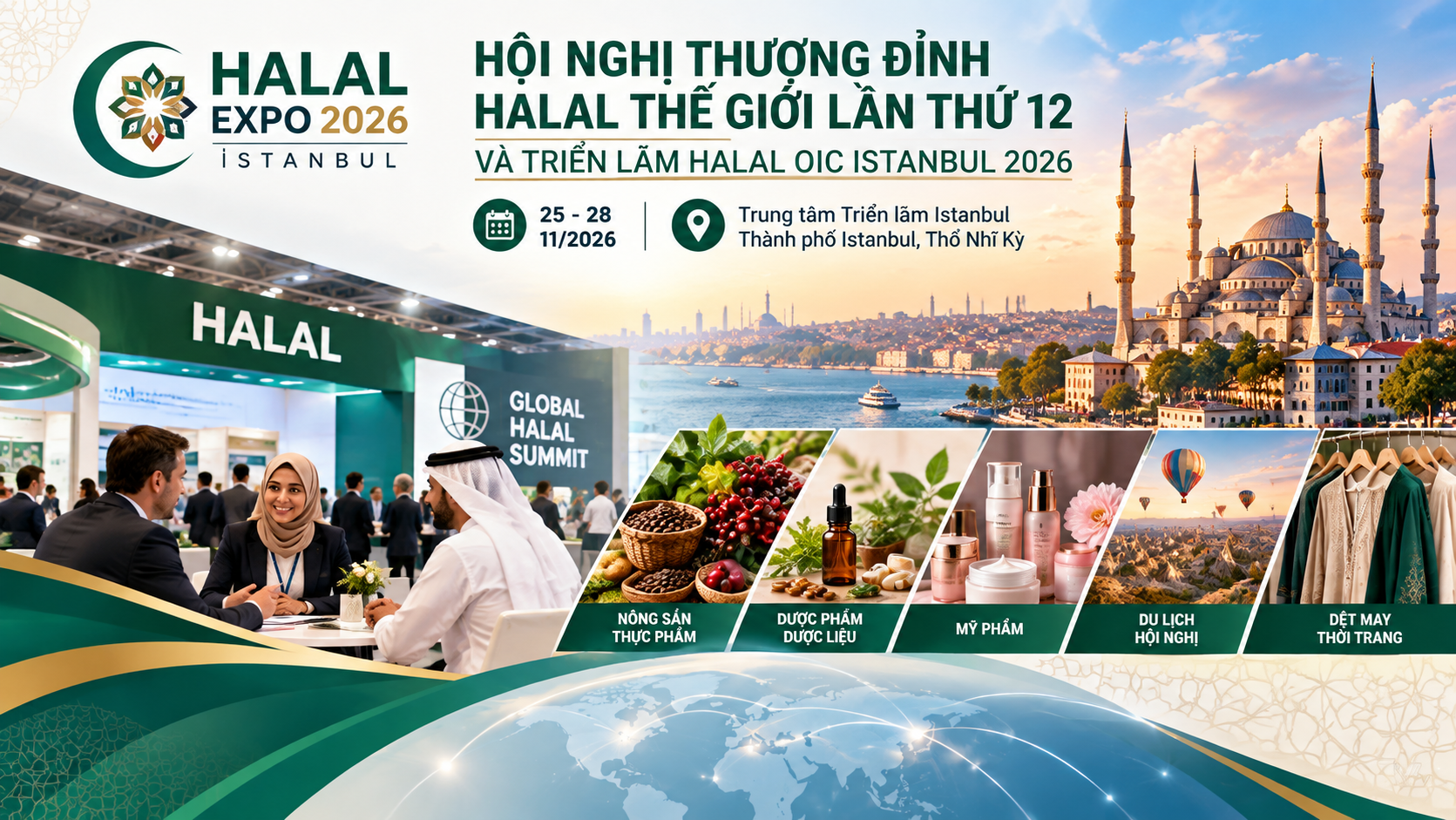 Mời doanh nghiệp tìm hiểu cơ hội tham gia Hội nghị Thượng đỉnh Halal Thế giới lần thứ 12 và Triển lãm Halal OIC Istanbul 2026